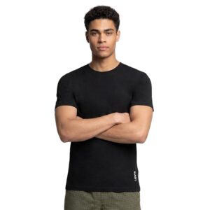 Levi's 025 Men's Premium Soft Cotton Solid T-Shirt - Round Neck, Short Sleeves with Side Branding (Pack of 1) Regular Fit
